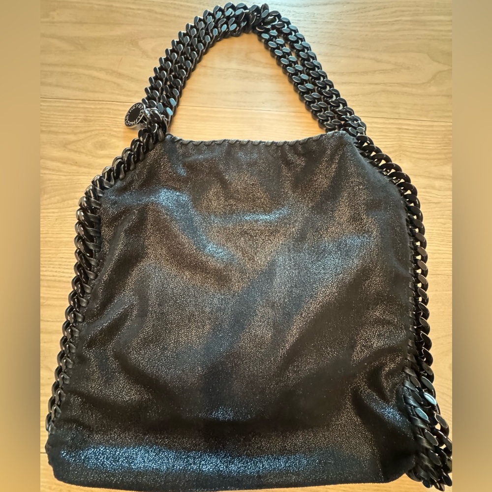 Stella McCartney Falabella - Black Metallic Shoulder Bag